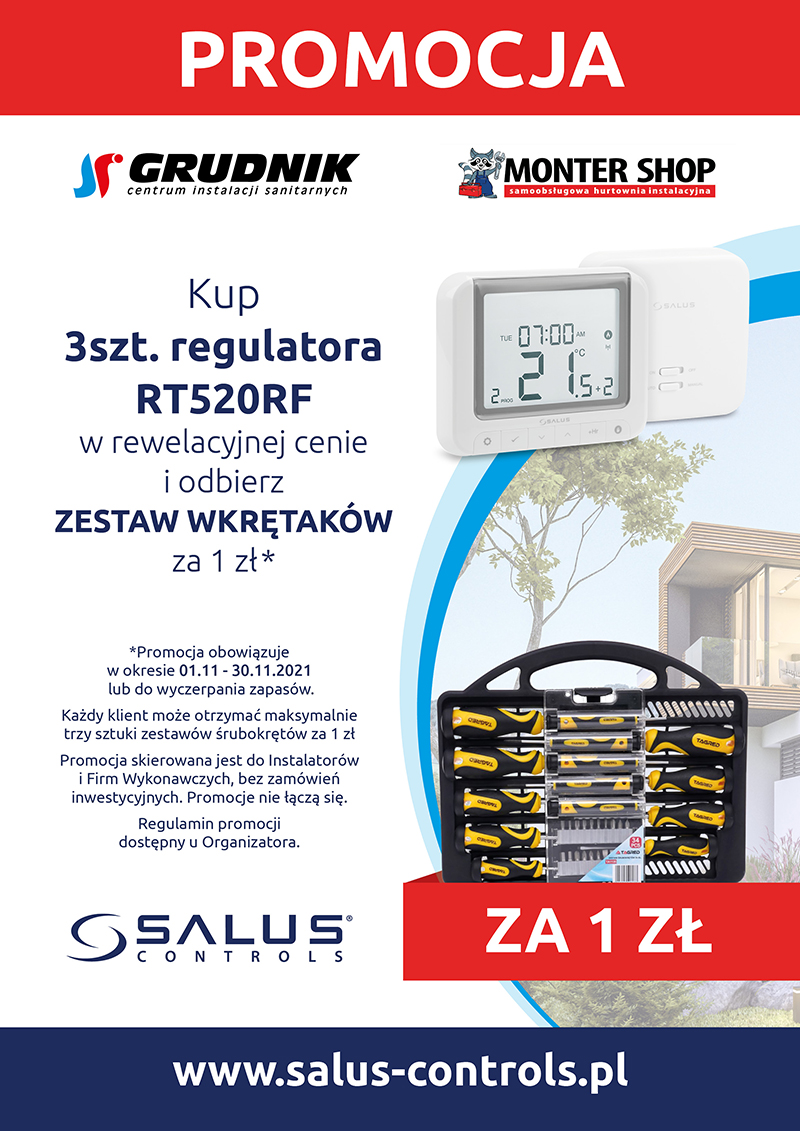 Promocja Salus regulator RT520RF